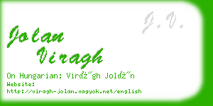 jolan viragh business card
